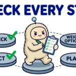 How AI Agents Handle Decision-Making and Planning Cartoon AI agent checking each step of a decision-planning loop: check, weigh options, act, plan