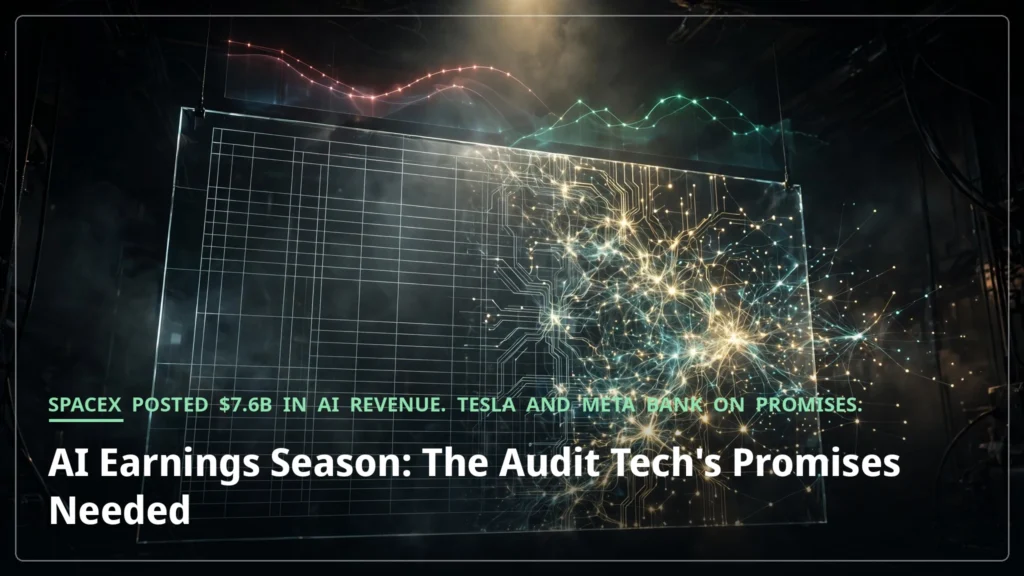 AI Earnings Season: The Audit Tech's Promises Needed — treated magazine-cover featured image
