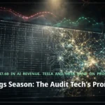 Earnings Season Audited the AI Promise — the Ledger Is Awkward AI Earnings Season: The Audit Tech's Promises Needed — treated magazine-cover featured image